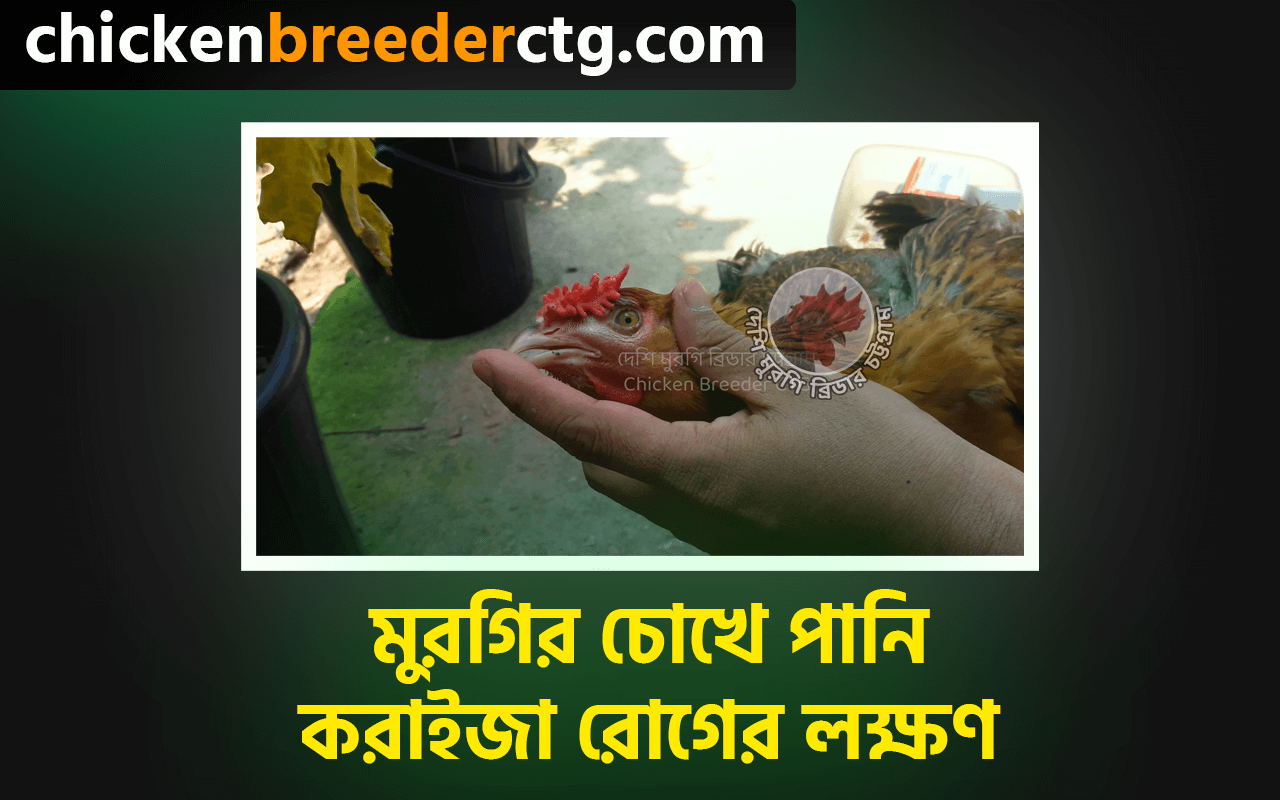 মুরগির চোখে পানি - করাইজা রোগ